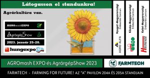 FARMTECH az AGROmashEXPO és AgrárgépShow 2023-on